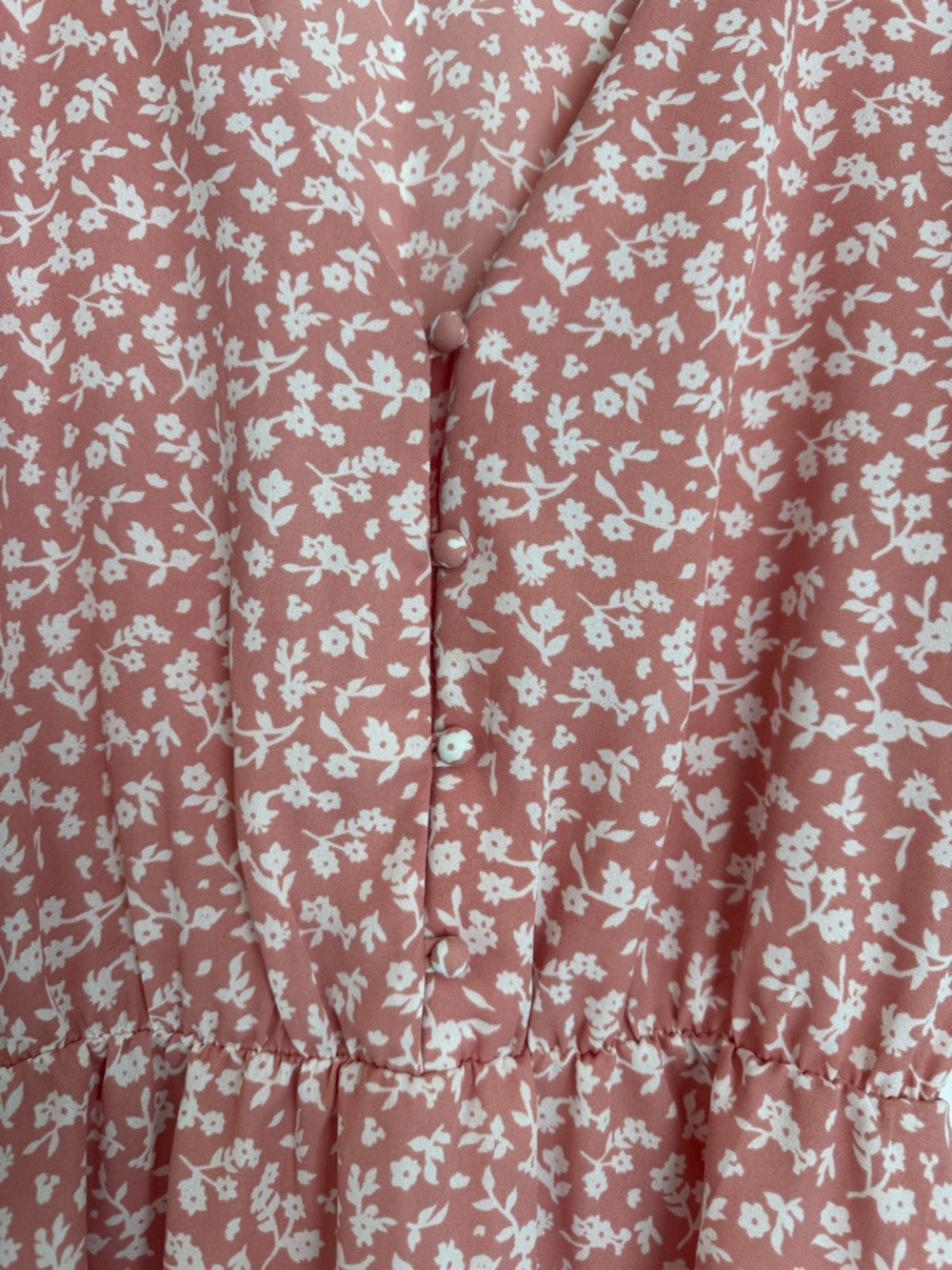 Sienna Sky Dusty Pink Floral Peplum Top - Picture 2 of 3